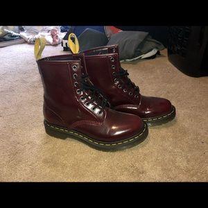 Dr marten cherry vegans!!